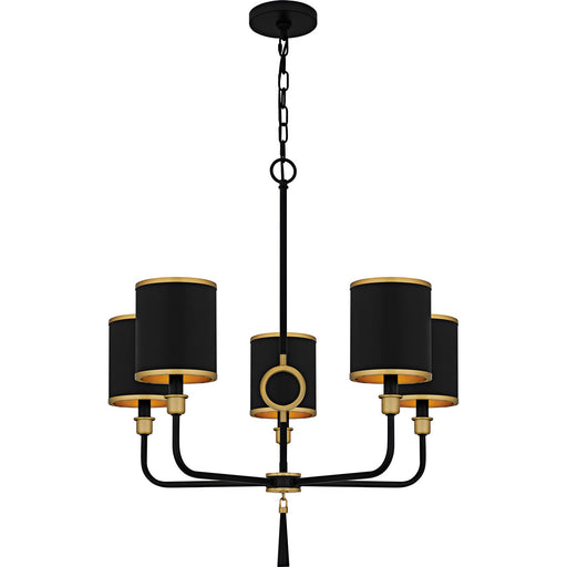 Lockery Five Light Chandelier Matte Black