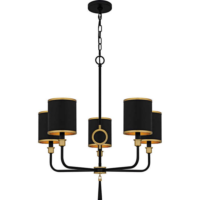 Quoizel - LKY5028MBK - Five Light Chandelier - Lockery - Matte Black