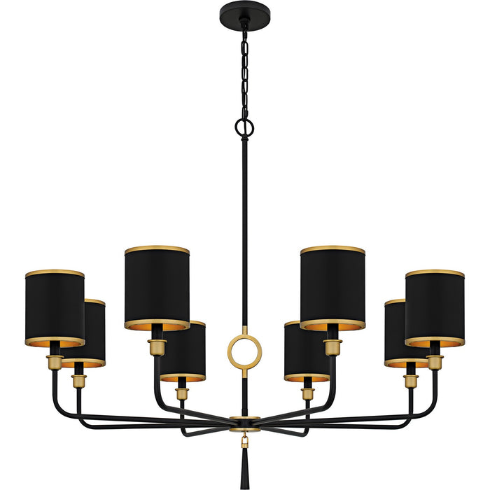 Quoizel - LKY5040MBK - Eight Light Chandelier - Lockery - Matte Black