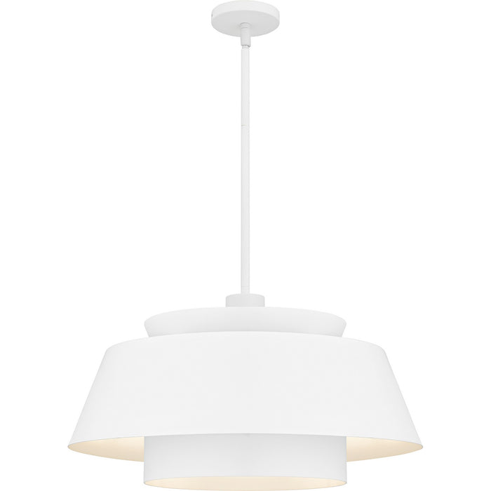 Quoizel - LMI2824W - Three Light Pendant - Lumi - Matte White