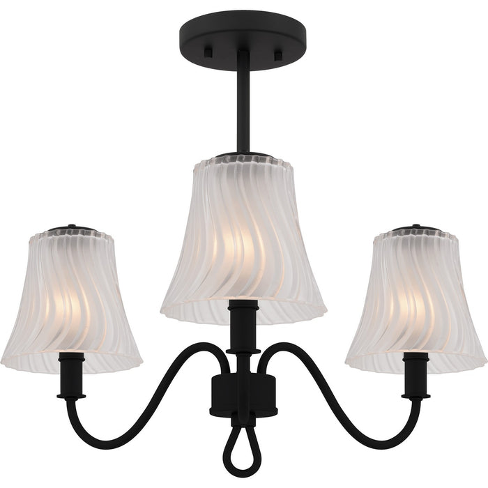 Quoizel - MCK1722MBK - Three Light Semi-Flush Mount - McKinney - Matte Black