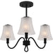 Quoizel - MCK1722MBK - Three Light Semi-Flush Mount - McKinney - Matte Black