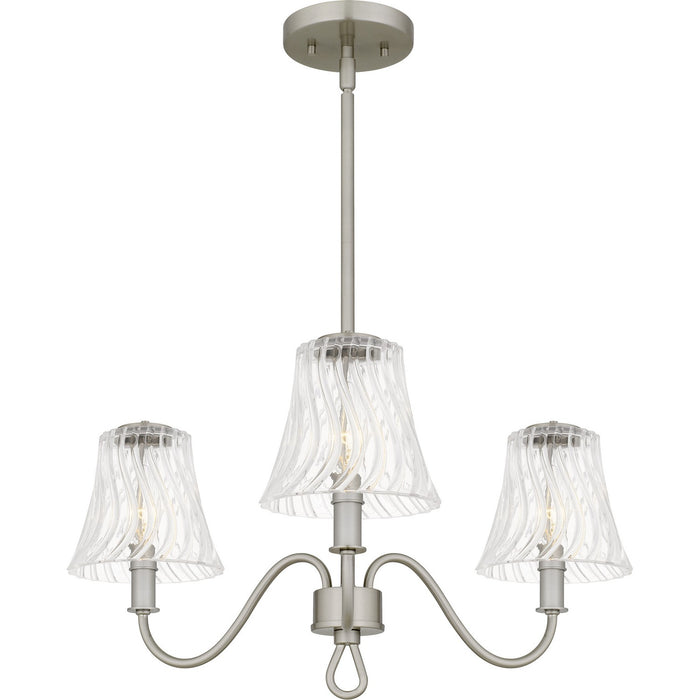 Quoizel - MCK5022BN - Three Light Chandelier - McKinney - Brushed Nickel