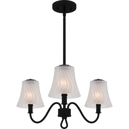 McKinney Three Light Chandelier Matte Black