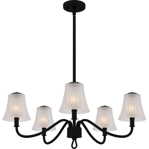 McKinney Five Light Chandelier Matte Black