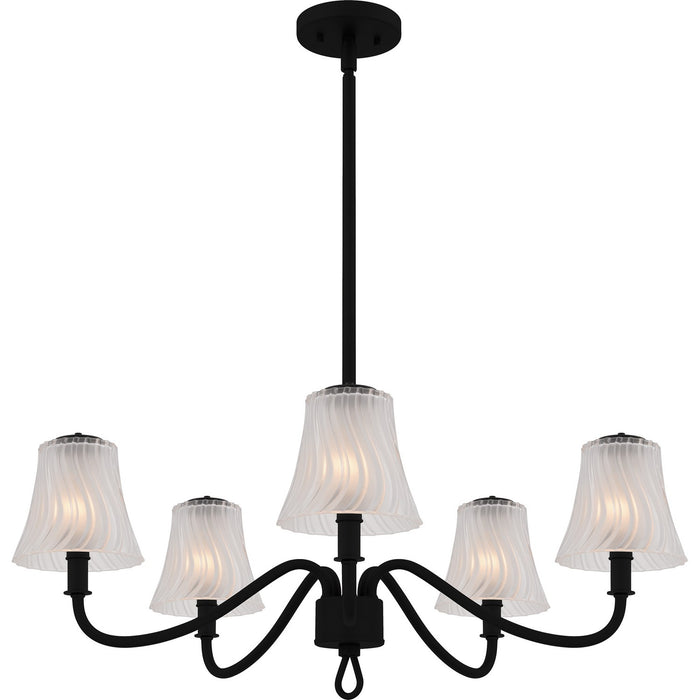 Quoizel - MCK5030MBK - Five Light Chandelier - McKinney - Matte Black