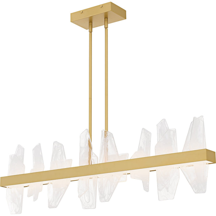 Quoizel - PCAUR142SGD - LED Linear Chandelier - Aurelia - Soft Gold