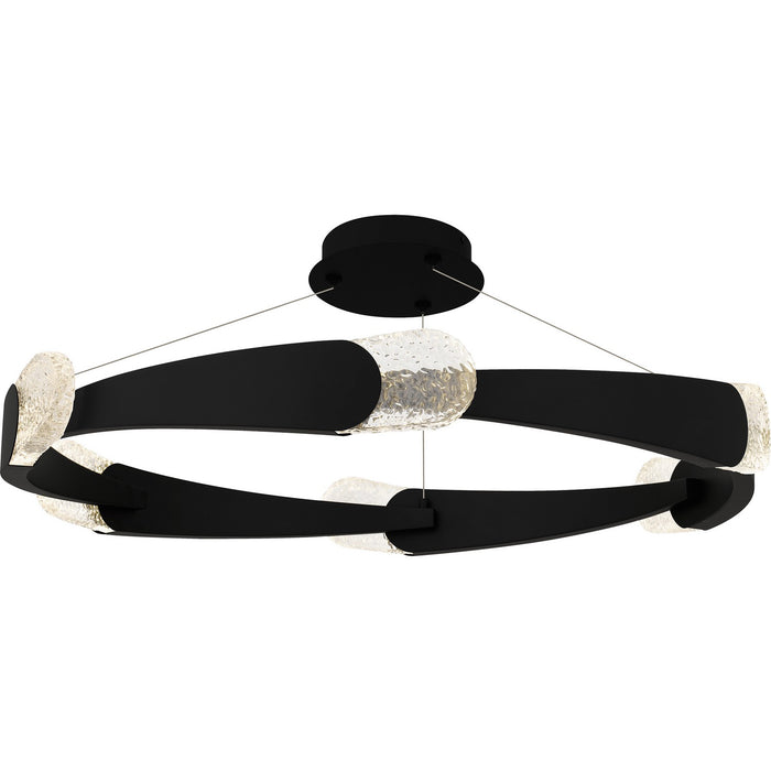 Quoizel - PCSAF1734MBK - LED Semi-Flush Mount - Saffron - Matte Black