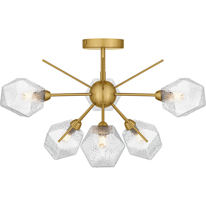 Quoizel - PCSVD1724BRG - Six Light Semi-Flush Mount - Salvador - Brushed Gold