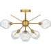 Quoizel - PCSVD1724BRG - Six Light Semi-Flush Mount - Salvador - Brushed Gold