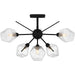 Quoizel - PCSVD1724EK - Six Light Semi-Flush Mount - Salvador - Earth Black