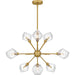 Quoizel - PCSVD5034BRG - Nine Light Chandelier - Salvador - Brushed Gold