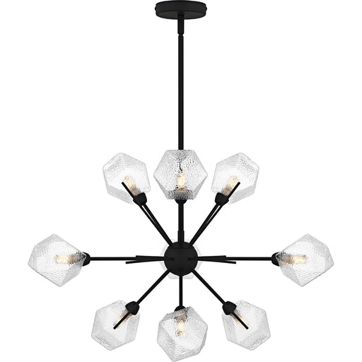 Salvador Nine Light Chandelier Earth Black