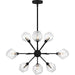 Quoizel - PCSVD5034EK - Nine Light Chandelier - Salvador - Earth Black