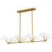 Quoizel - PNY842BRG - Six Light Linear Chandelier - Penley - Brushed Gold