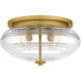 Quoizel - QFL6773BRG - Four Light Flush Mount - Gatonby - Brushed Gold