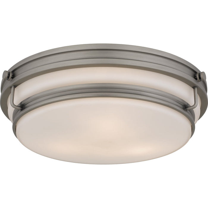 Quoizel - QFL6776AN - Three Light Flush Mount - Grafton - Antique Nickel