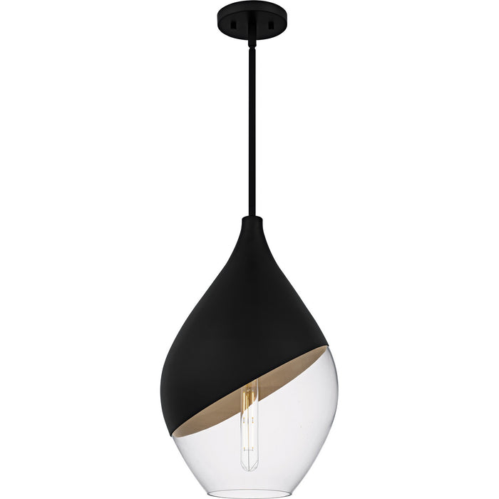 Quoizel - QMP6797MBK - One Light Pendant - Drover - Matte Black