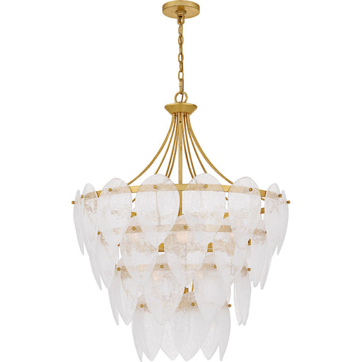Quoizel - QP6766GFL - Seven Light Pendant - Lilestone - Gold Leaf