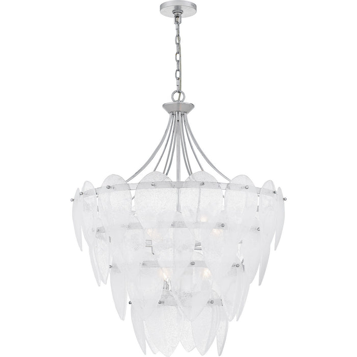 Quoizel - QP6766SL - Seven Light Pendant - Lilestone - Silver Leaf