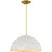 Quoizel - QP6768BRG - Three Light Pendant - Portia - Brushed Gold