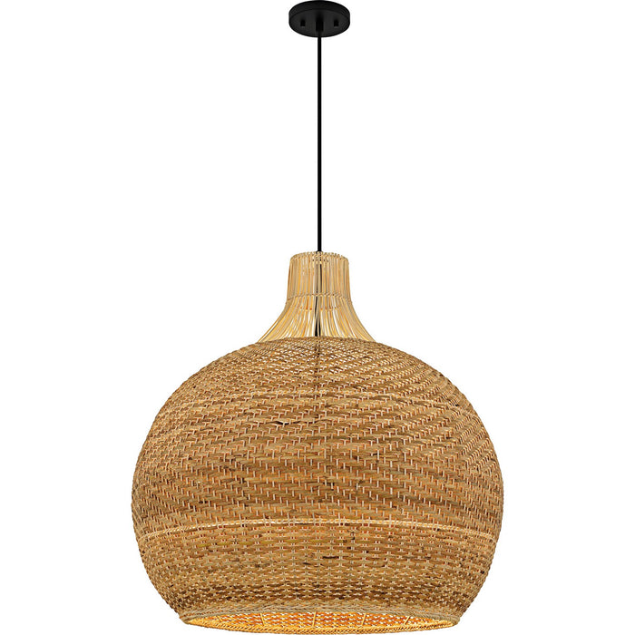 Quoizel - QP6796MBK - Four Light Pendant - Sycamore - Matte Black