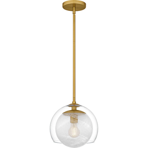 Quoizel Piccolo Pendant One Light Mini Pendant Brushed Gold