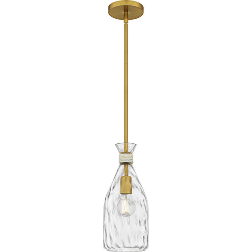 Quoizel Piccolo Pendant One Light Mini Pendant Brushed Gold