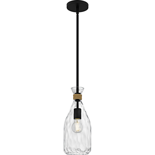 Quoizel Piccolo Pendant One Light Mini Pendant Matte Black