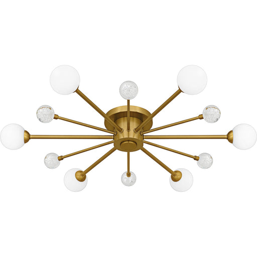 Quoizel Semi-Flush Mount Six Light Semi-Flush Mount Brushed Gold