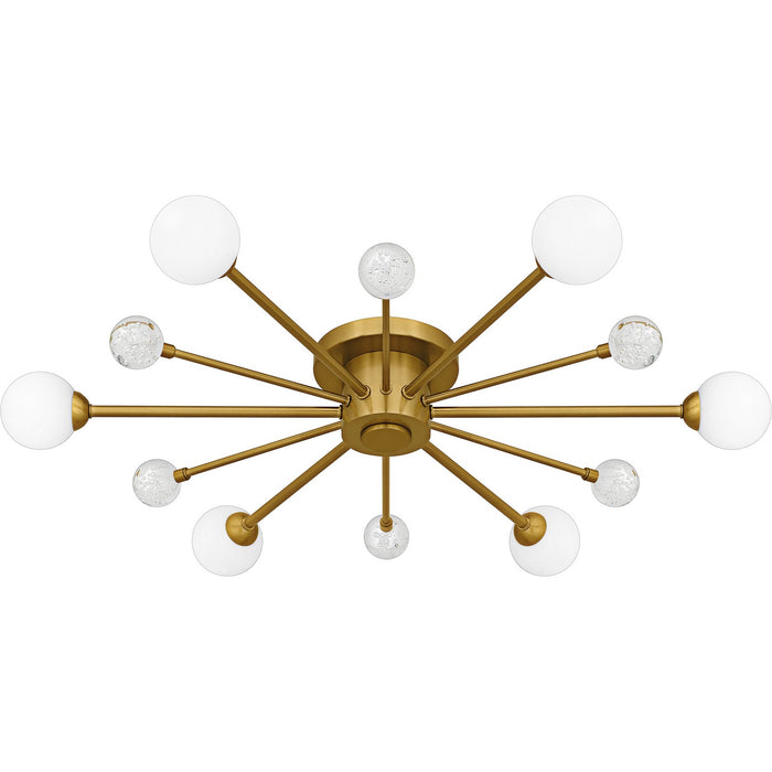 Quoizel - QSF6781BRG - Six Light Semi-Flush Mount - Combe - Brushed Gold