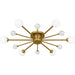 Quoizel - QSF6781BRG - Six Light Semi-Flush Mount - Combe - Brushed Gold