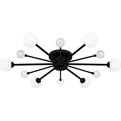 Quoizel - QSF6781MBK - Six Light Semi-Flush Mount - Combe - Matte Black