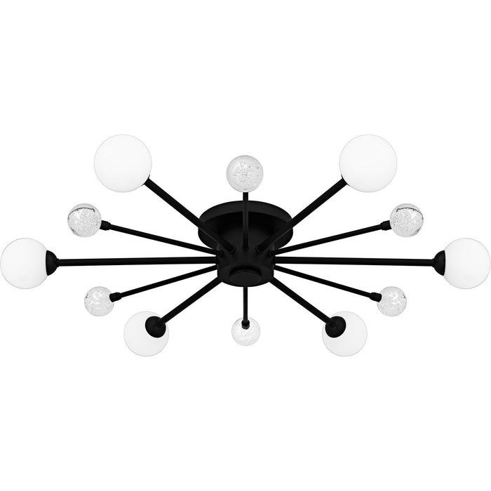 Quoizel - QSF6781MBK - Six Light Semi-Flush Mount - Combe - Matte Black