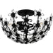 Quoizel - QSF6783MBK - Three Light Semi-Flush Mount - Rosemary - Matte Black