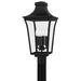 Quoizel - QTN9010EK - Four Light Outdoor Post Lantern - Quentin - Earth Black
