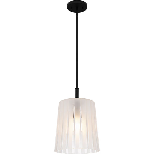 Gray One Light Mini Pendant Matte Black