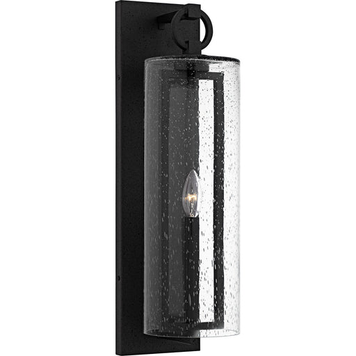 Redan One Light Outdoor Wall Lantern Stone Black