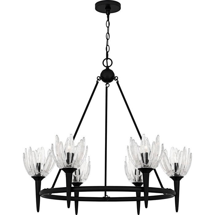 Quoizel - SHA5032MBK - Six Light Chandelier - Shea - Matte Black