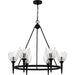 Quoizel - SHA5032MBK - Six Light Chandelier - Shea - Matte Black
