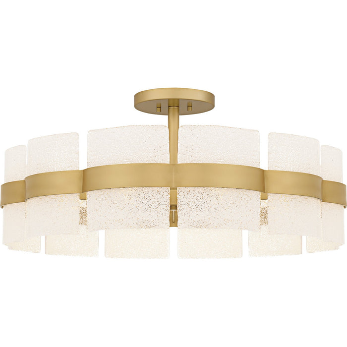 Quoizel - SWE1730SGD - Six Light Semi-Flush Mount - Sweeney - Soft Gold