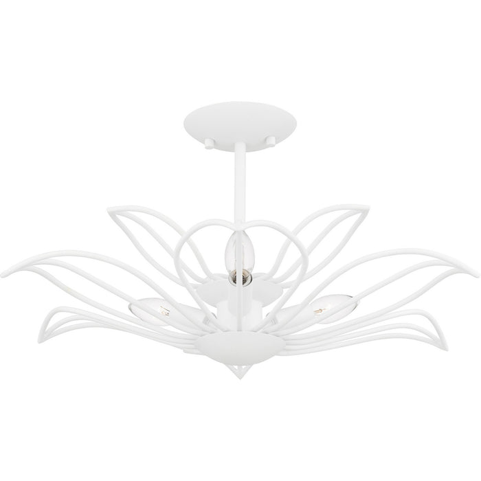 Quoizel - TLH1722SW - Three Light Semi-Flush Mount - Tallulah - Sand White