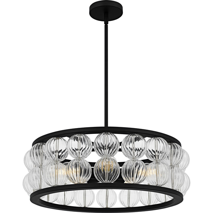 Quoizel - TRK2823MBK - Five Light Pendant - Terrarock - Matte Black