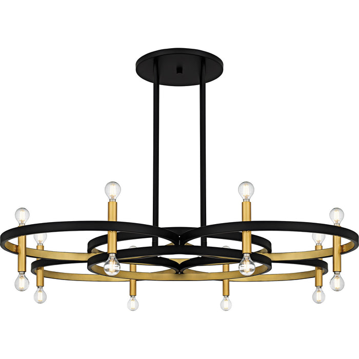 Quoizel - WID5050MBK - Eight Light Chandelier - Winsland - Matte Black