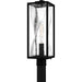 Quoizel - ZAR9007MBK - One Light Outdoor Post Lantern - Zarah - Matte Black