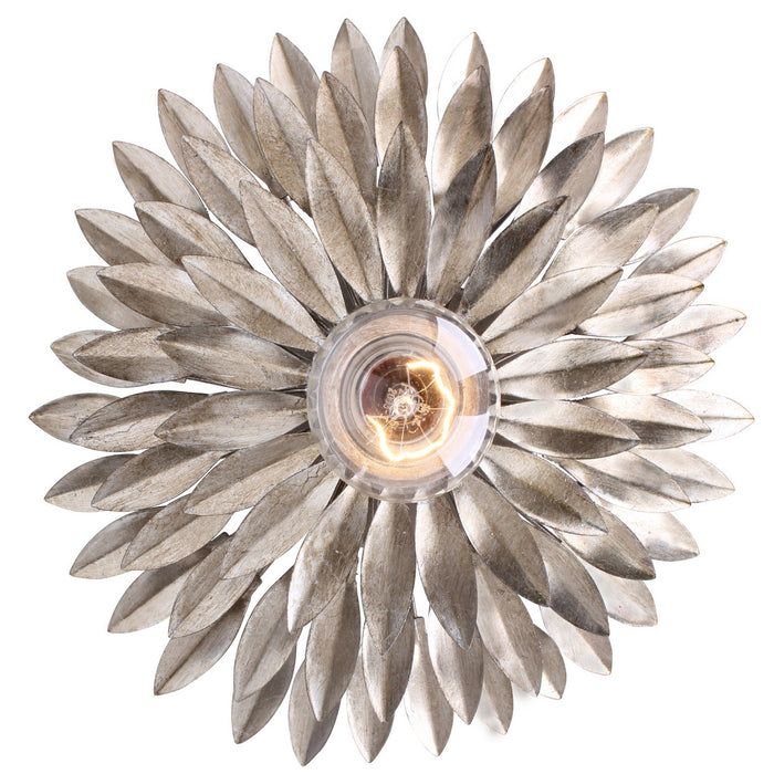 Crystorama - 500W-SA - One Light Wall Sconce - Broche - Antique Silver