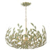 Crystorama - 533-CT - Six Light Chandelier - Broche - Champagne Green Tea