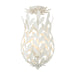 Crystorama - 563-MT_CEILING - Three Light Semi Flush Mount - Broche - Matte White