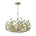 Crystorama - 566-CT - Five Light Chandelier - Broche - Champagne Green Tea