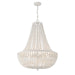 Crystorama - 609-MT - Eight Light Chandelier - Rylee - Matte White